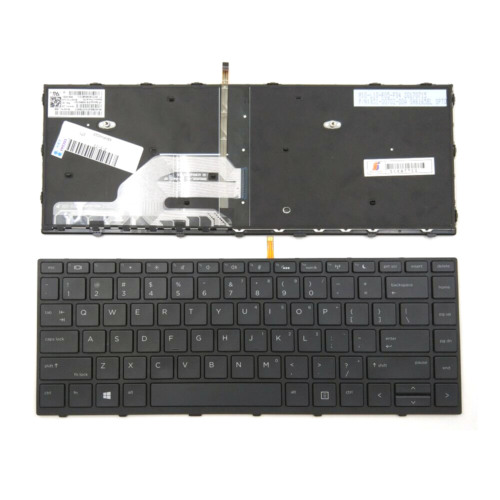 Original New HP Probook 430 G5 440 G5 445 G5 Series Laptop Keyboard US Black With Backlit L01071-001