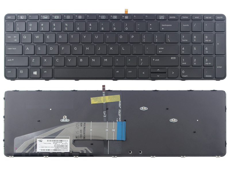 HP Probook 450 G3 455 G3 470 G3 Laptop Keyboard, With Backlit With Frame